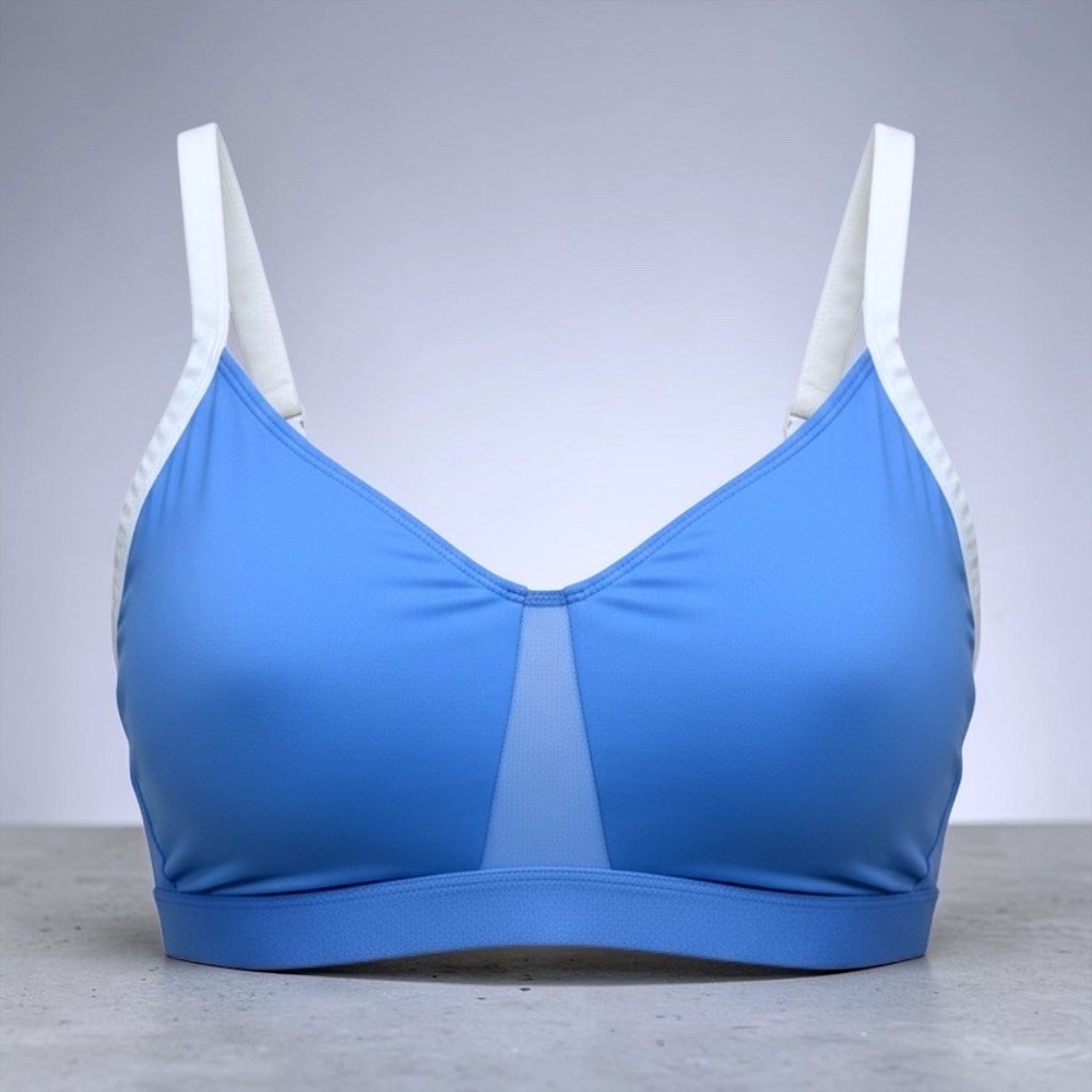 Colsie Womens Light Blue Mesh Center Bralette Adjustable Straps 1X NEW 023131226
